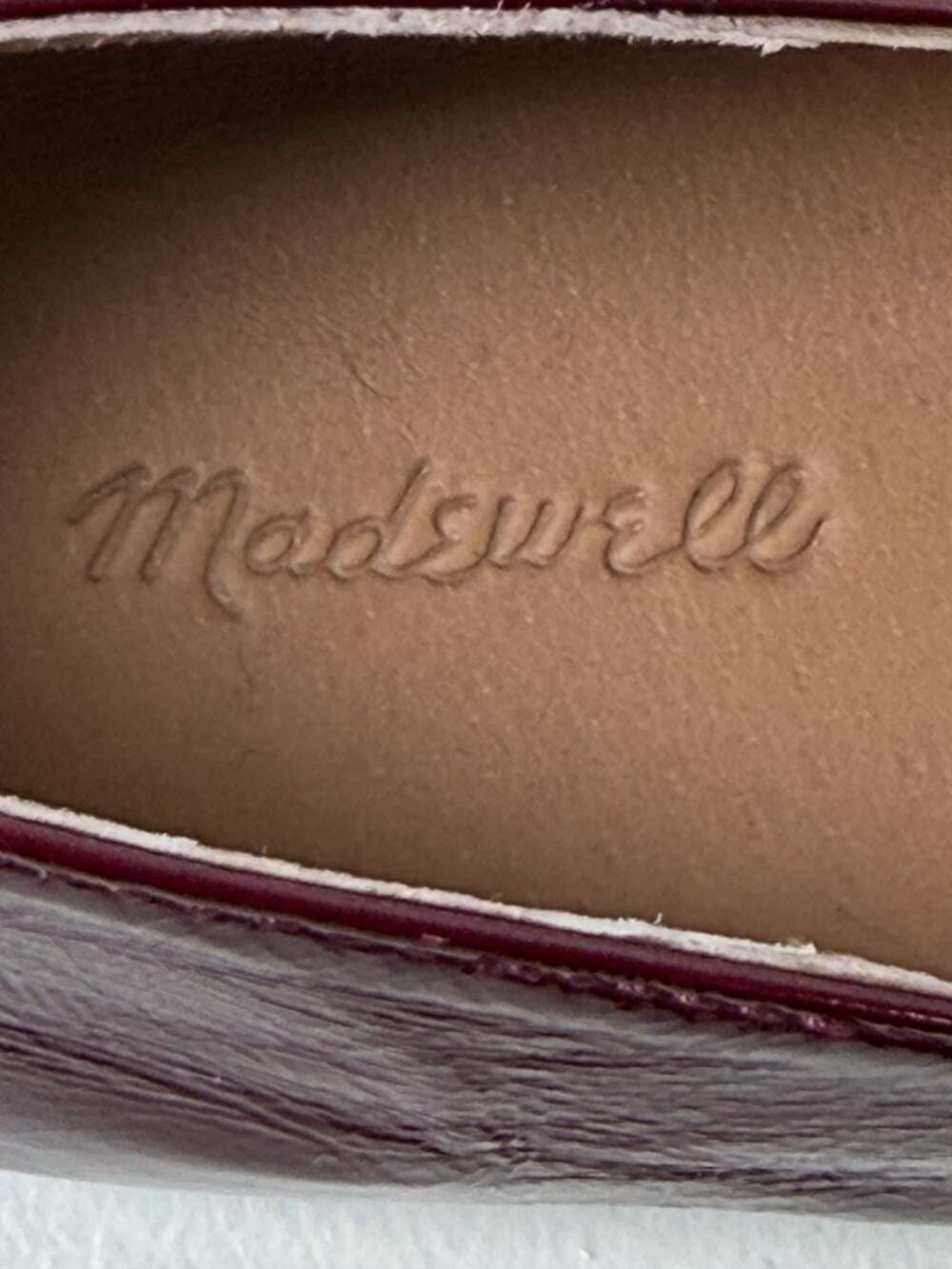 Madewell The Greta Ballet Flat in Patent Leather - Burgundy Size 7 - Picture 2 of 6